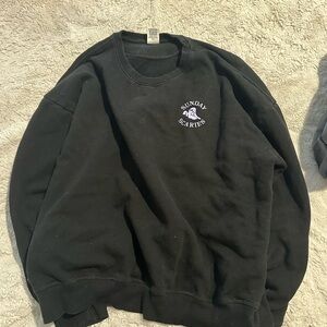 PINK Victoria's Secret Black Crew Neck Sweater